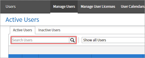 Search user