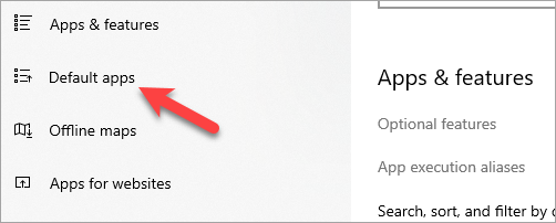 Default apps